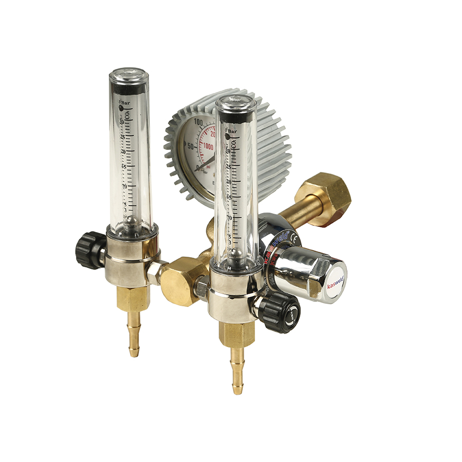 PRESSURE REGULATOR WITH SINGLE FLOWMETER