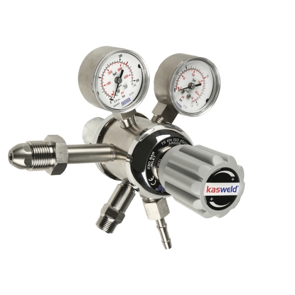 STAINLESS STEEL DOUBLE STAGE PRESSURE REGULATORS